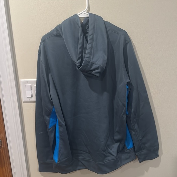 Grey and Blue Nike hoodie - Picture 2 of 3